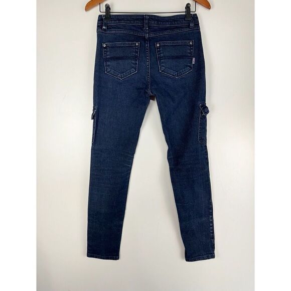 Patagonia Women’s Size 26 Dark Blue Iron Clad Denim Skinny Cargo Jeans - Picture 4 of 7